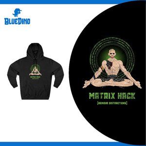 Andrew Tate Wisdom/ Matrix Hack - Remove Distraction/-  Premium Pullover Hoodie